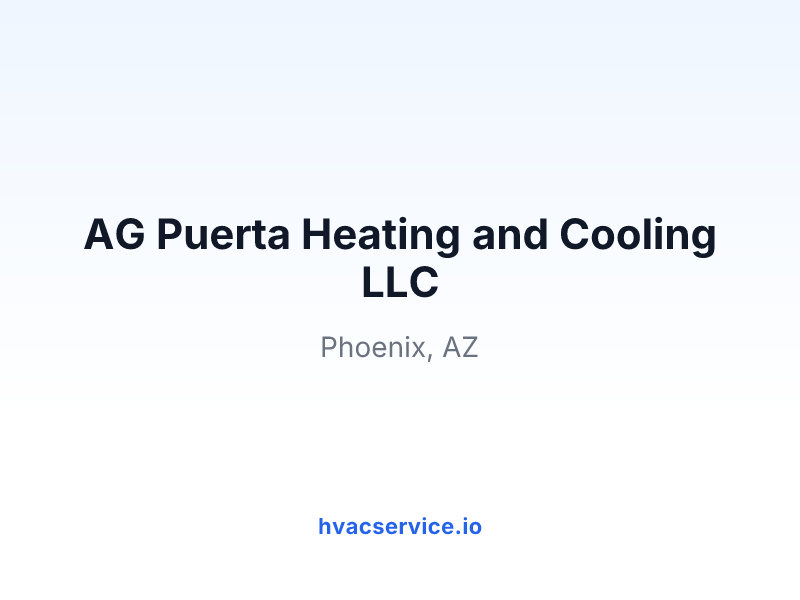 AG Puerta Heating and Cooling LLC