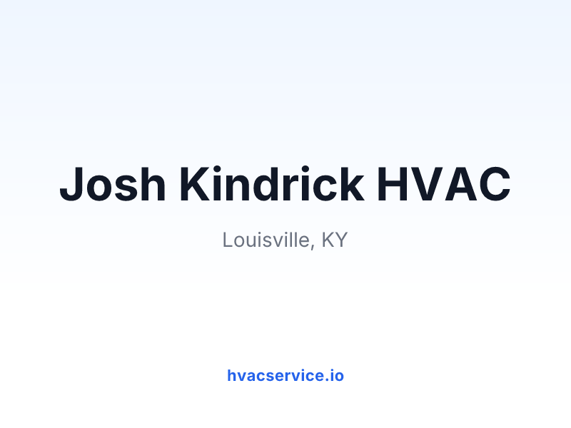Josh Kindrick HVAC