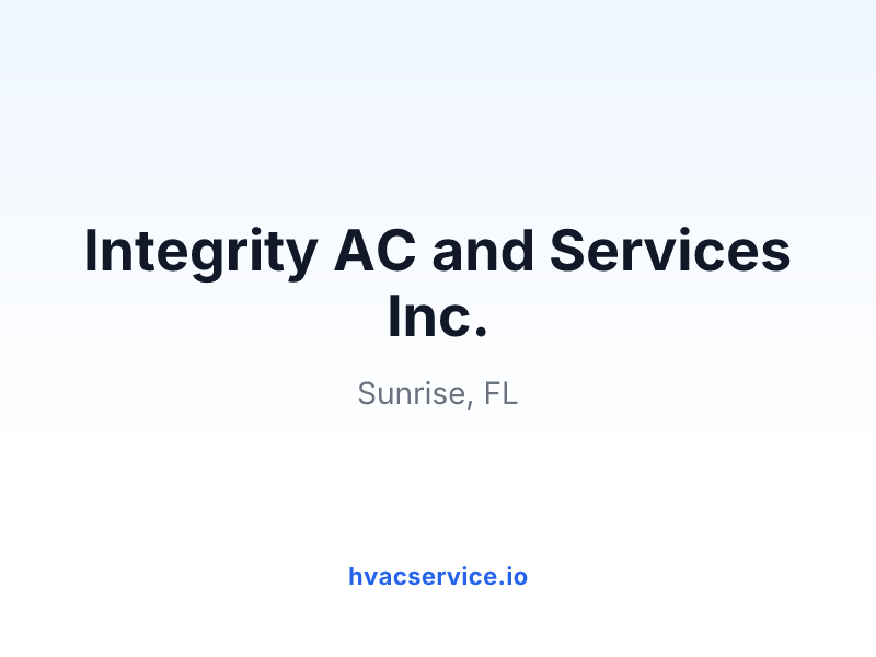 Integrity AC and Services Inc.