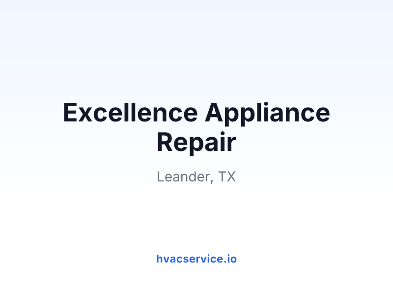 Excellence Appliance Repair