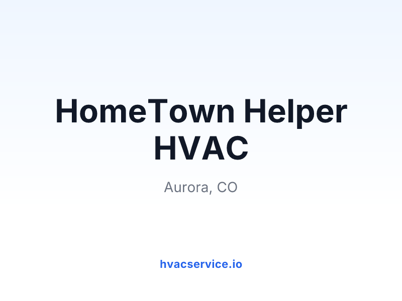HomeTown Helper HVAC