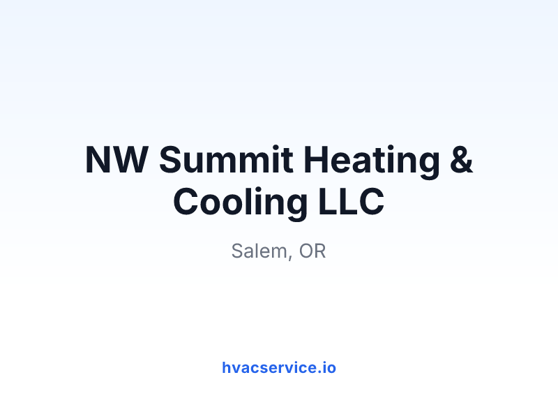 NW Summit Heating & Cooling LLC
