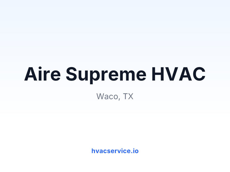 Aire Supreme HVAC