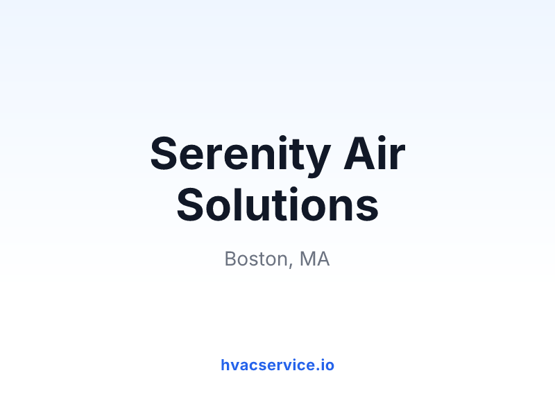 Serenity Air Solutions