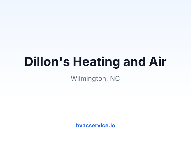 Dillon's Heating and Air