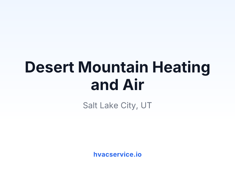 Desert Mountain Heating and Air