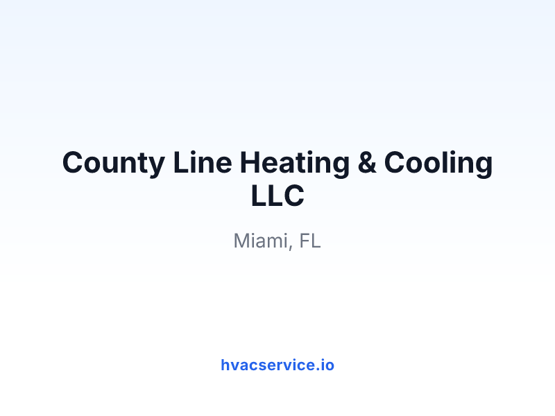 County Line Heating & Cooling LLC