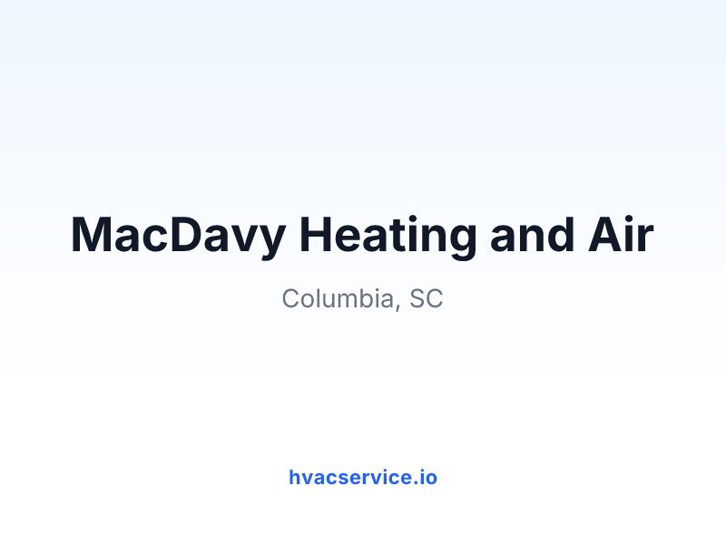 MacDavy Heating and Air
