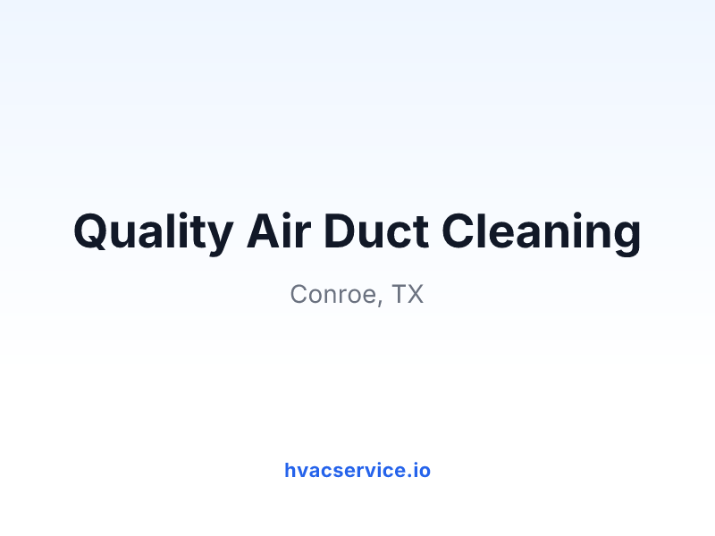 Quality Air Duct Cleaning