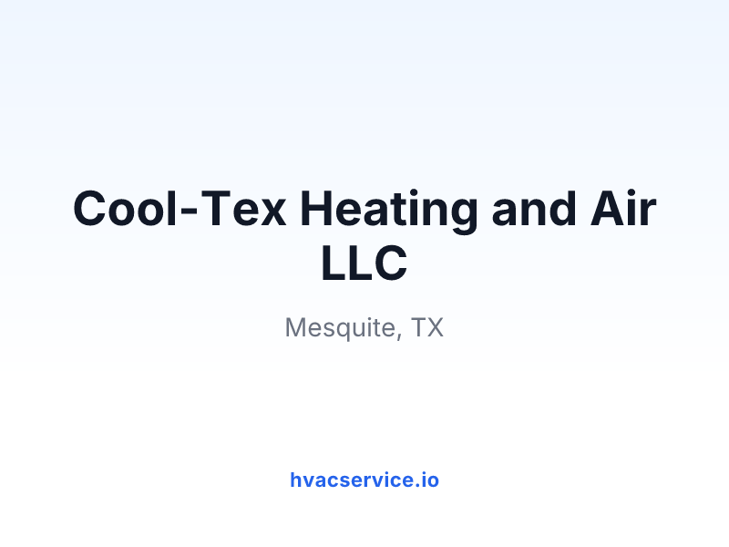 Cool-Tex Heating and Air LLC