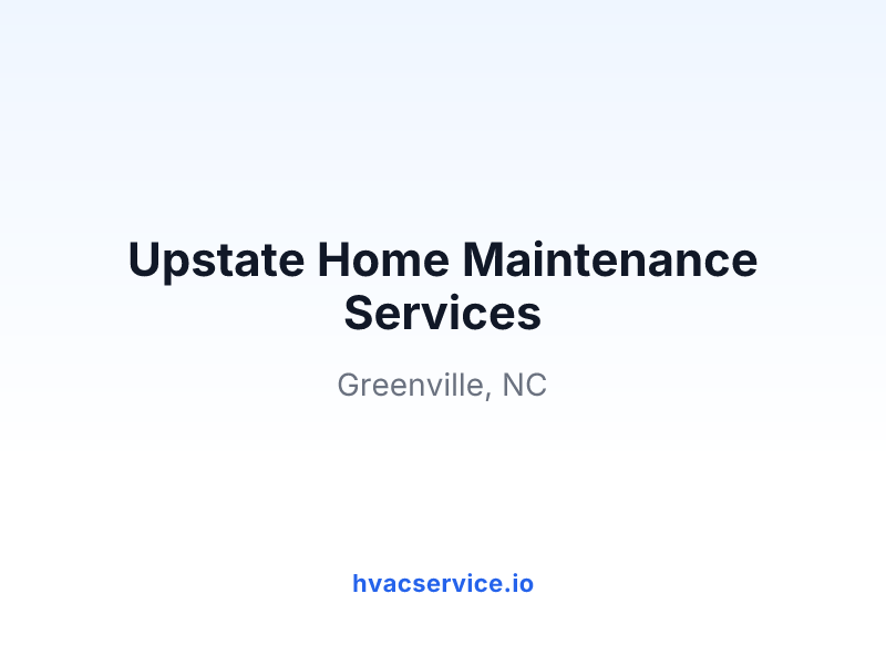 Upstate Home Maintenance Services