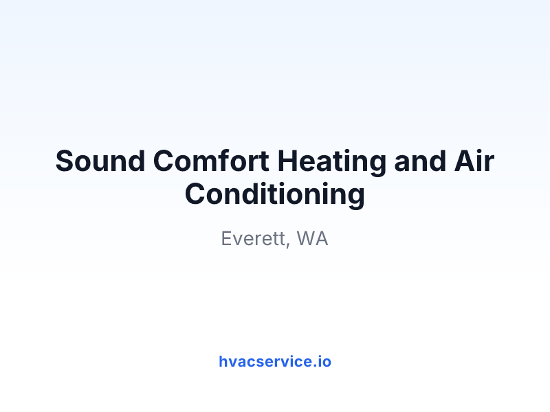 Sound Comfort Heating and Air Conditioning