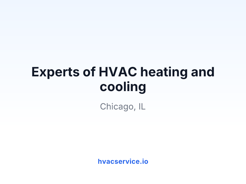 Experts of HVAC heating and cooling