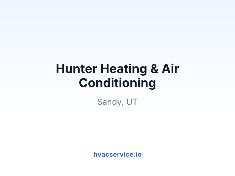 Hunter Heating & Air Conditioning