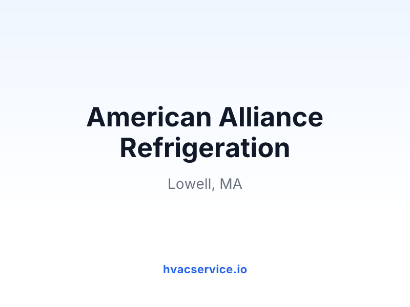 American Alliance Refrigeration
