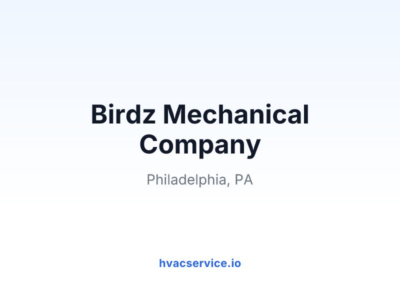 Birdz Mechanical Company