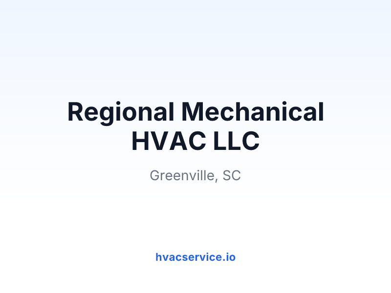 Regional Mechanical HVAC LLC