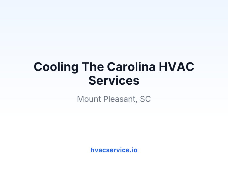 Cooling The Carolina HVAC Services