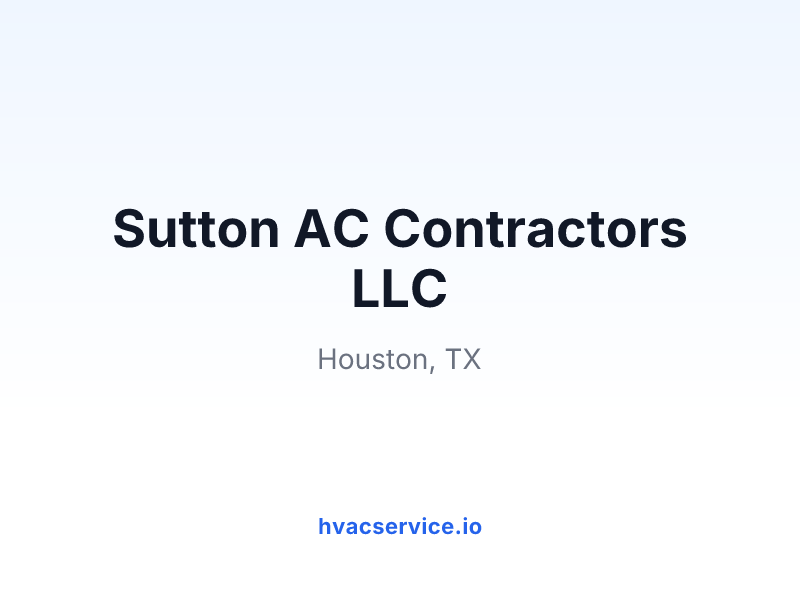 Sutton AC Contractors LLC