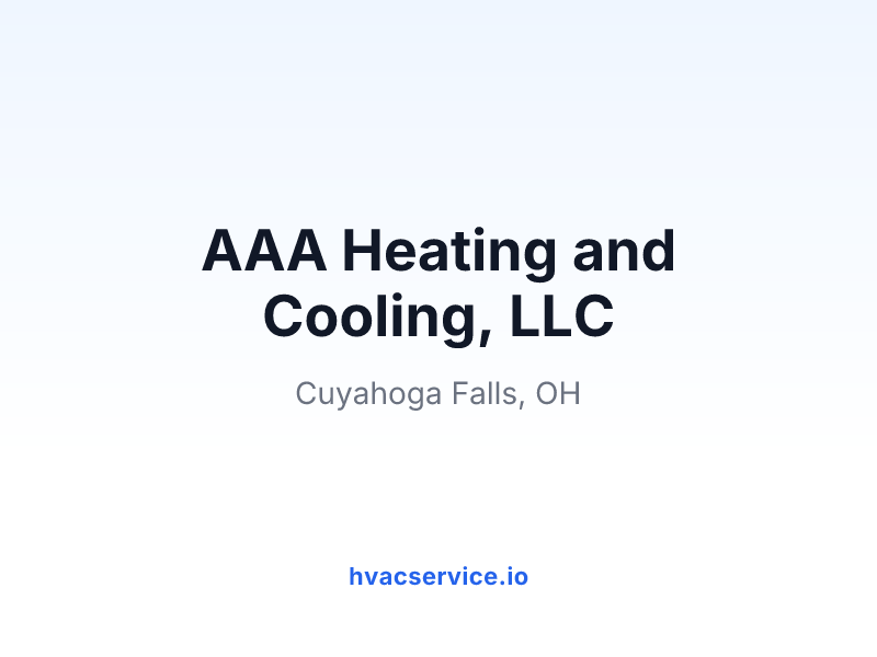 AAA Heating and Cooling, LLC