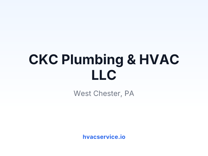 CKC Plumbing & HVAC LLC