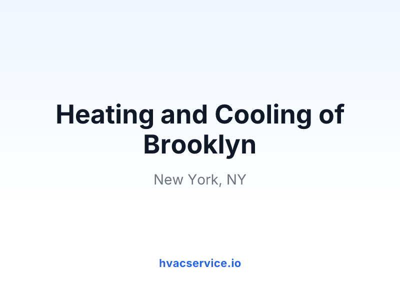 Heating and Cooling of Brooklyn