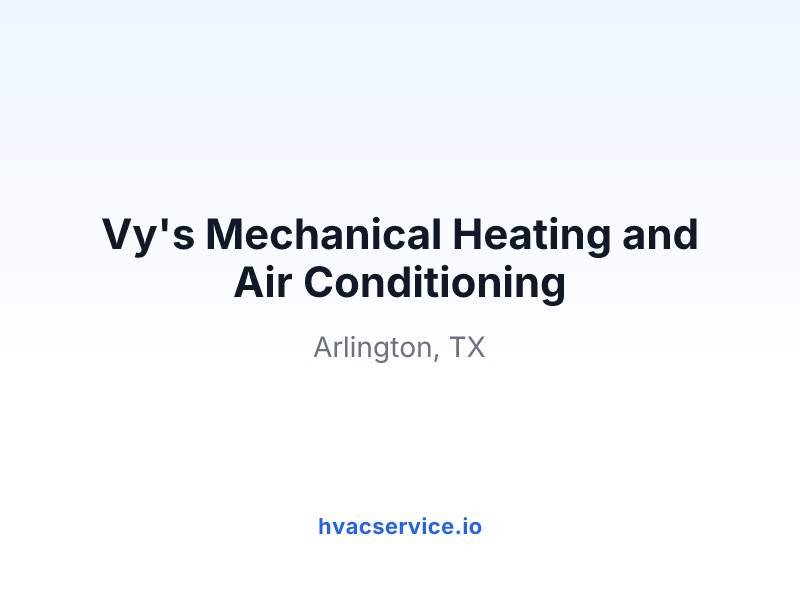 Vy's Mechanical Heating and Air Conditioning