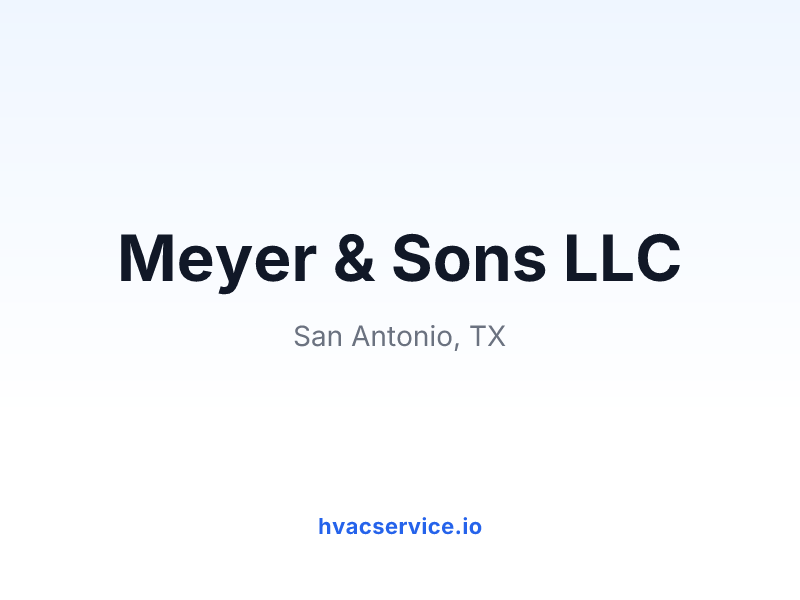 Meyer & Sons LLC