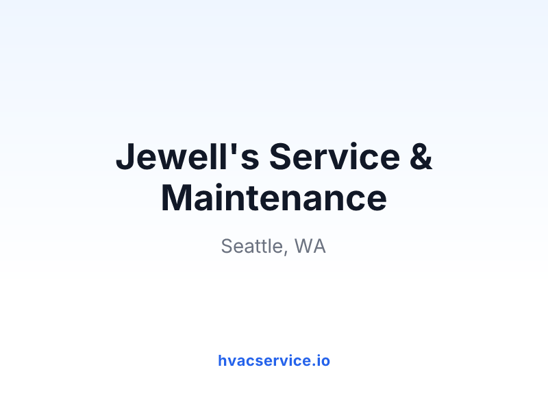 Jewell's Service & Maintenance
