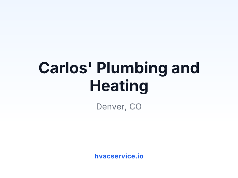 Carlos' Plumbing and Heating