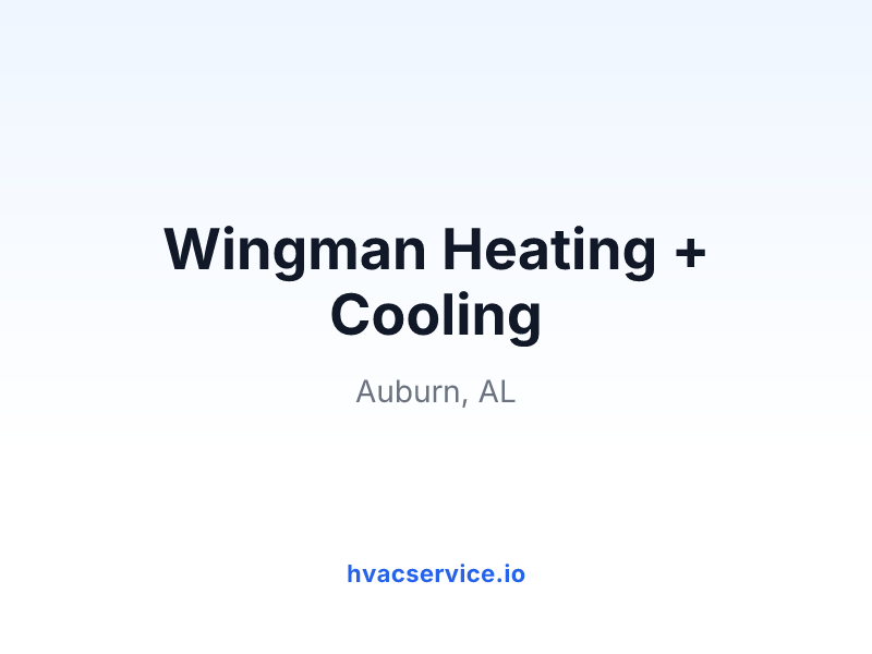 Wingman Heating + Cooling