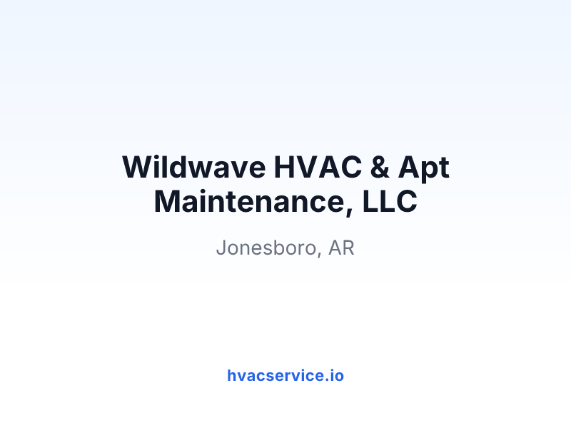 Wildwave HVAC & Apt Maintenance, LLC