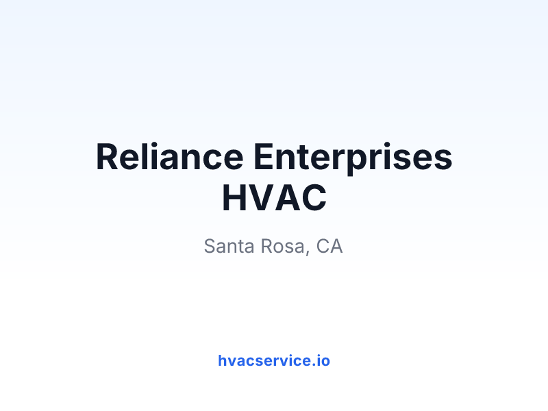 Reliance Enterprises HVAC