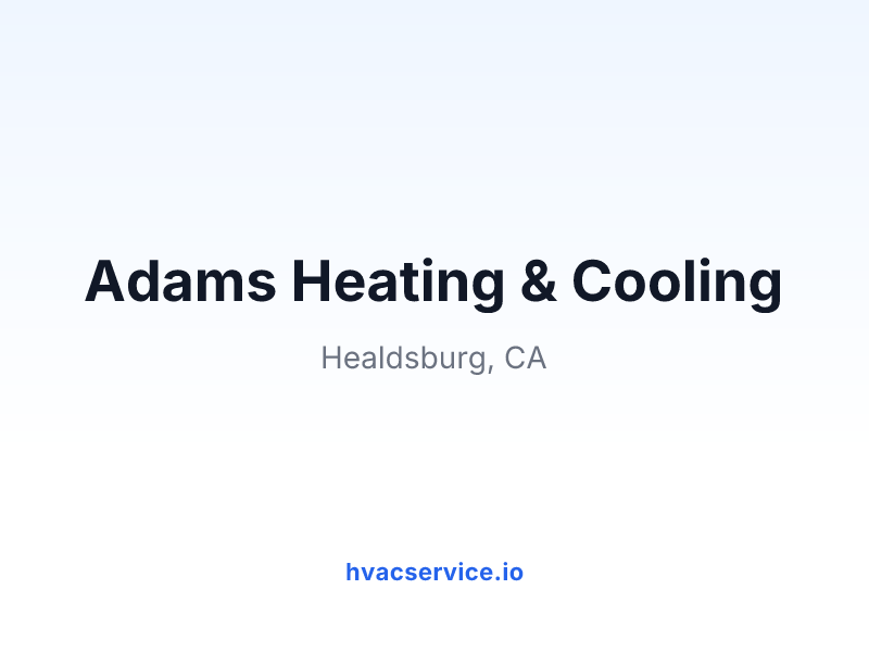 Adams Heating & Cooling