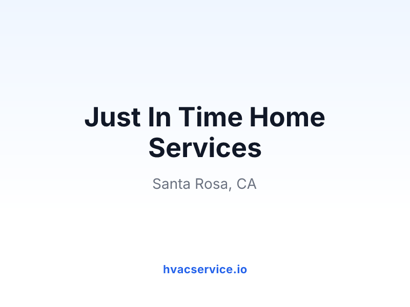 Just In Time Home Services