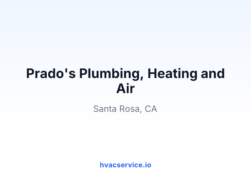 Prado's Plumbing, Heating and Air