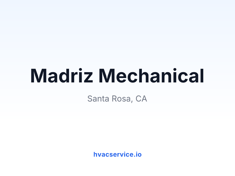 Madriz Mechanical