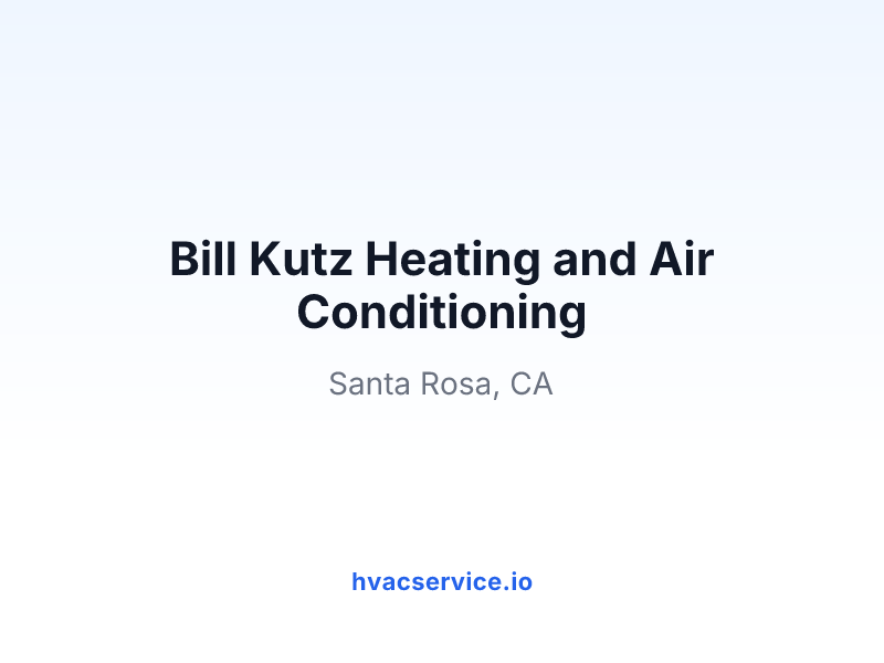 Bill Kutz Heating and Air Conditioning