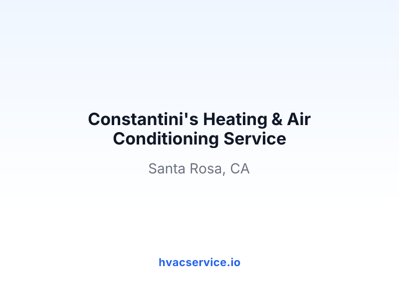 Constantini's Heating & Air Conditioning Service