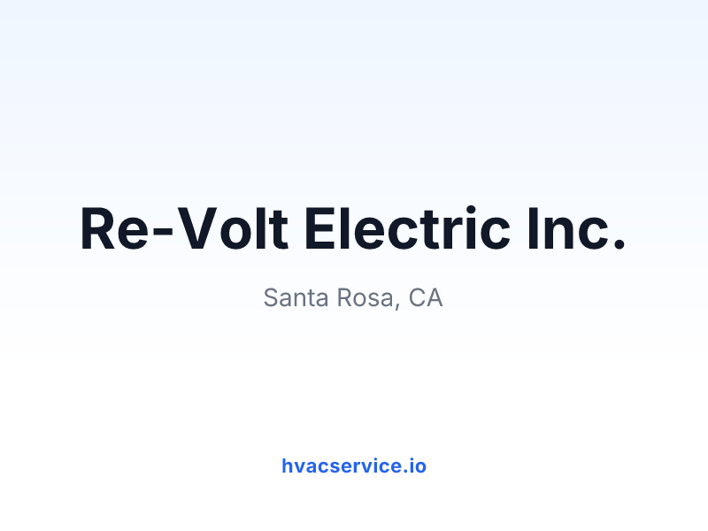 Re-Volt Electric Inc.