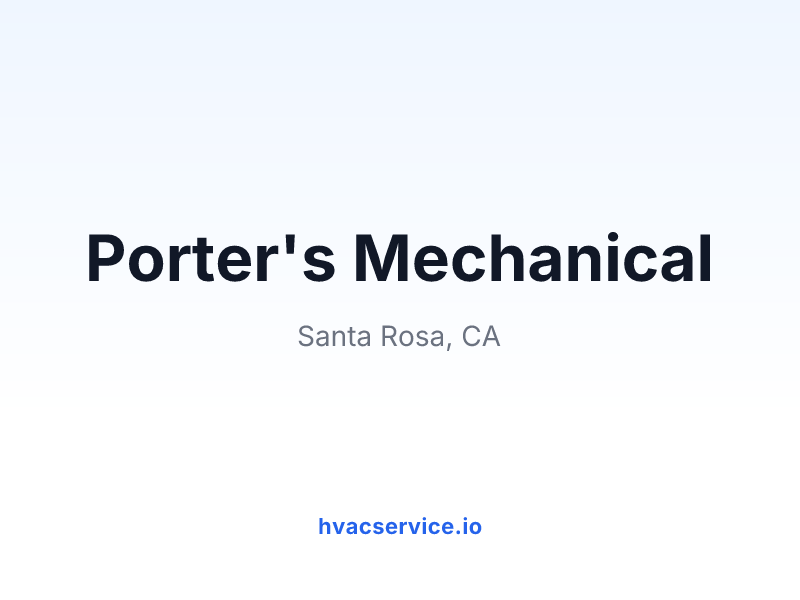 Porter's Mechanical