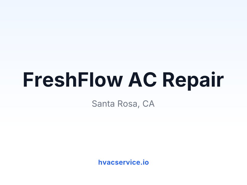 FreshFlow AC Repair
