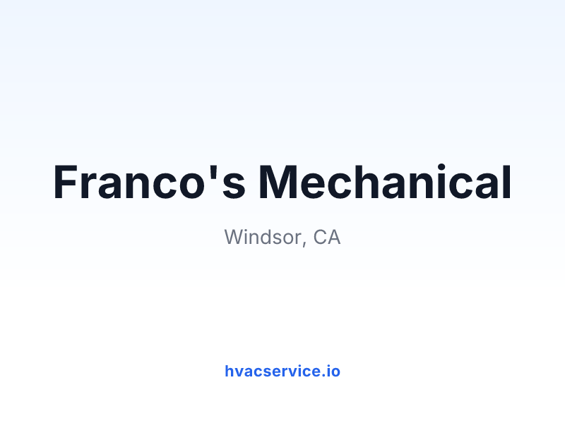 Franco's Mechanical