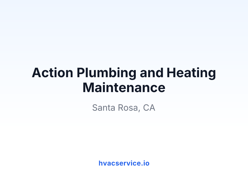 Action Plumbing and Heating Maintenance