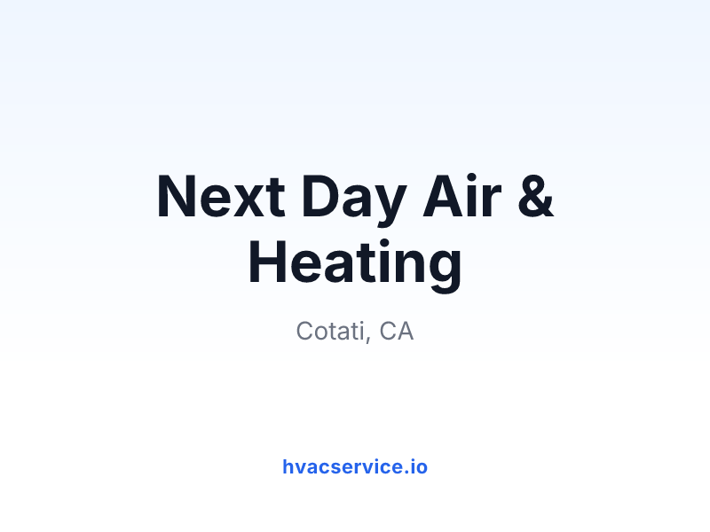 Next Day Air & Heating