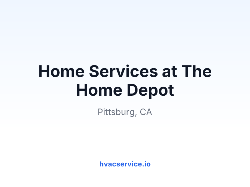 Home Services at The Home Depot