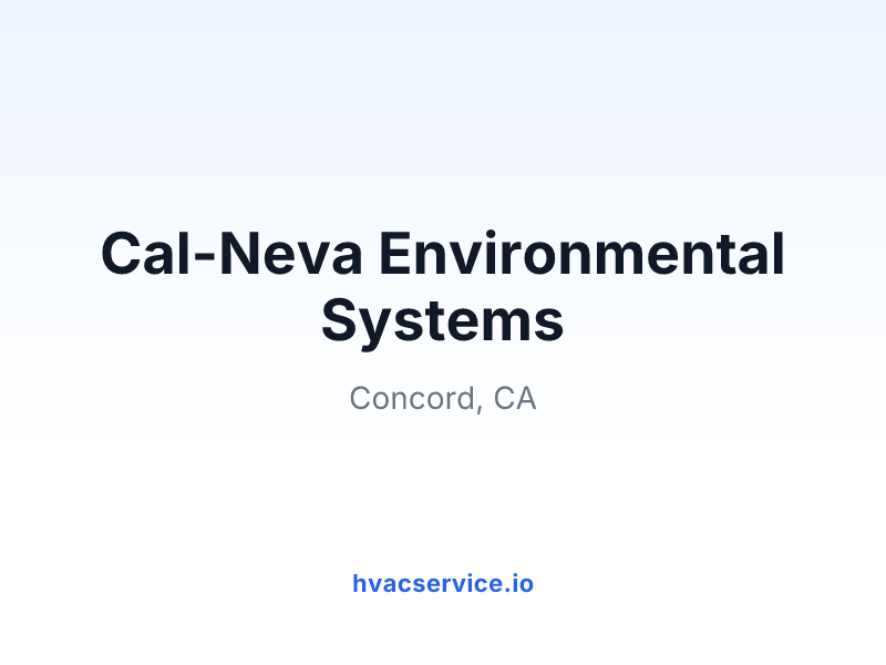 Cal-Neva Environmental Systems