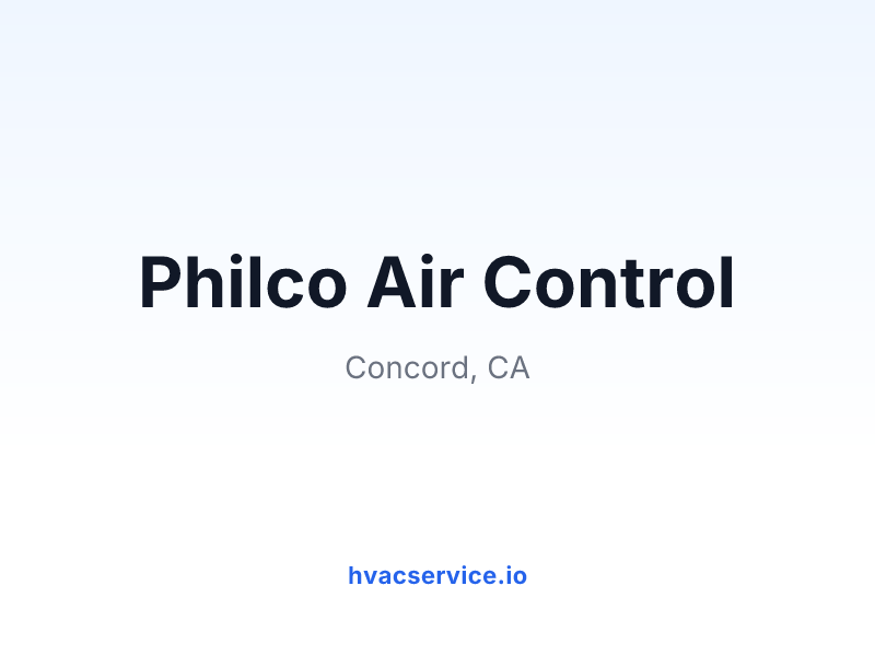Philco Air Control