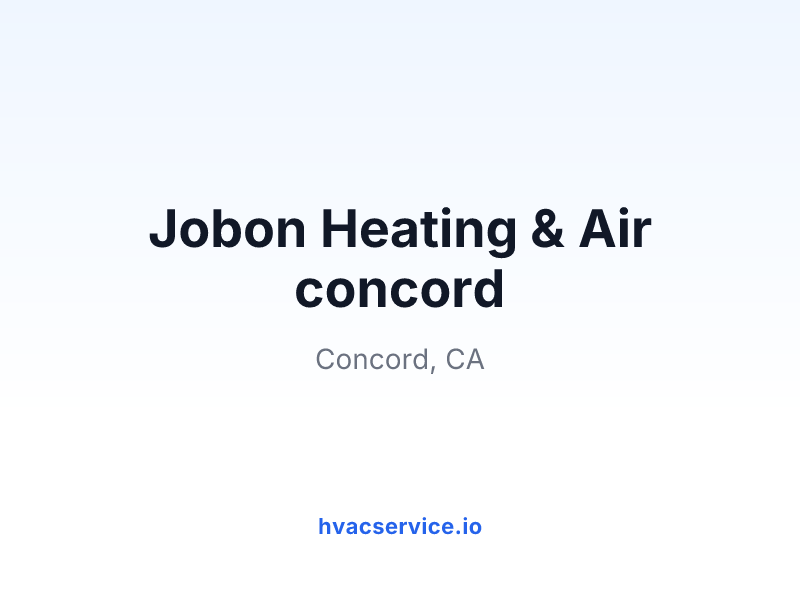 Jobon Heating & Air concord