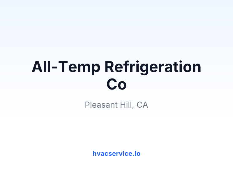 All-Temp Refrigeration Co
